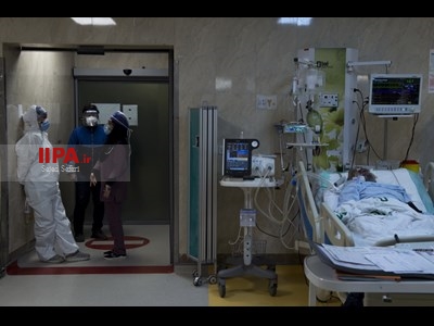 بخش آی سی یو  بیماران کرونایی بیمارستان مدرس تهران