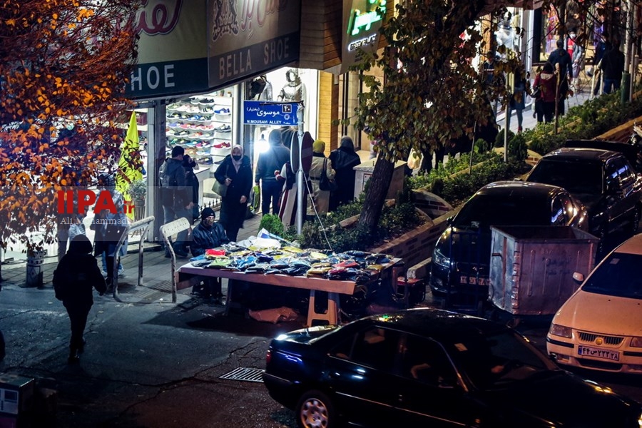   دستفروشان در شب های سرد و کرونایی پایتخت