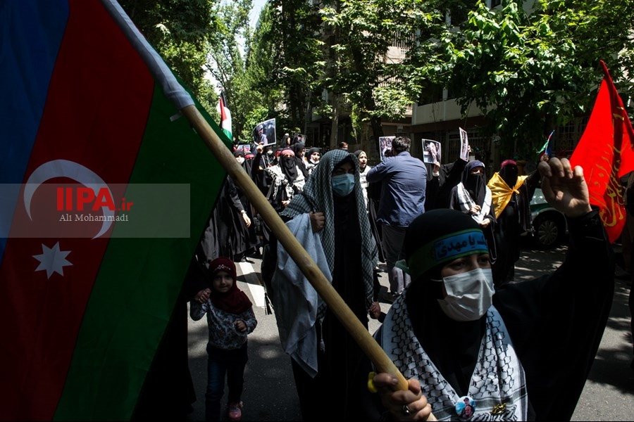   تجمع آذربایجانی‌های مقیم ایران در دفاع از فلسطینیان