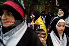   تجمع آذربایجانی‌های مقیم ایران در دفاع از فلسطینیان
