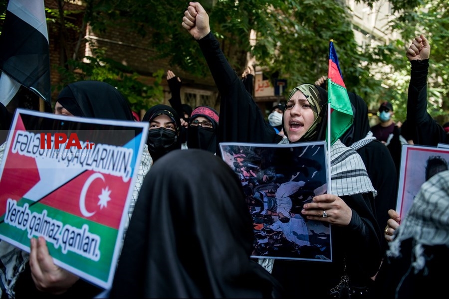   تجمع آذربایجانی‌های مقیم ایران در دفاع از فلسطینیان