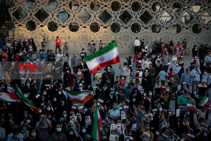   جشن پیروزی ابراهیم رئیسی در انتخابات ریاست جمهوری