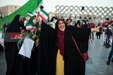   جشن پیروزی ابراهیم رئیسی در انتخابات ریاست جمهوری