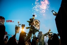   جشن پیروزی ابراهیم رئیسی در انتخابات ریاست جمهوری