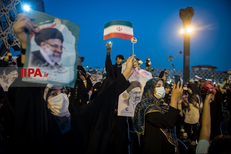   جشن پیروزی ابراهیم رئیسی در انتخابات ریاست جمهوری