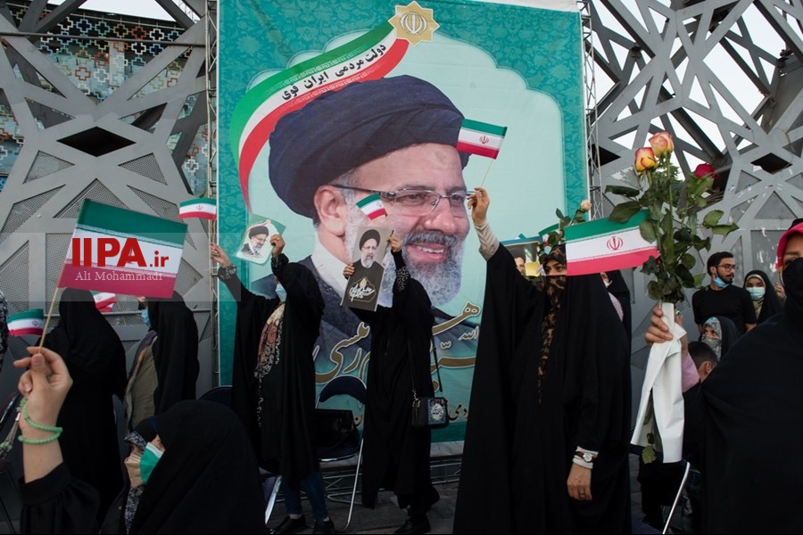   جشن پیروزی ابراهیم رئیسی در انتخابات ریاست جمهوری