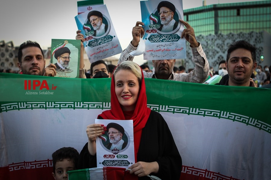   جشن پیروزی ابراهیم رئیسی در انتخابات ریاست جمهوری