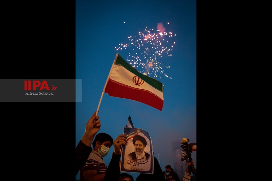   جشن پیروزی ابراهیم رئیسی در انتخابات ریاست جمهوری