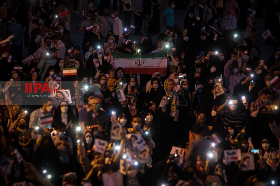   جشن پیروزی ابراهیم رئیسی در انتخابات ریاست جمهوری