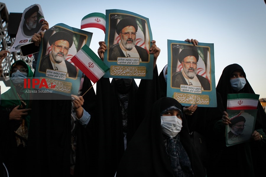   جشن پیروزی ابراهیم رئیسی در انتخابات ریاست جمهوری