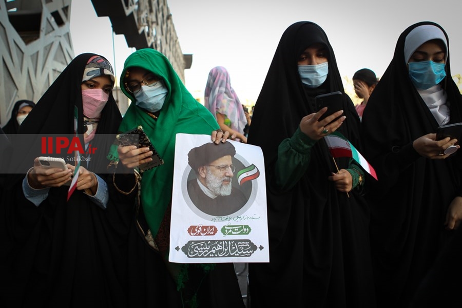   جشن پیروزی ابراهیم رئیسی در انتخابات ریاست جمهوری