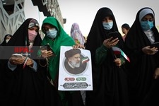   جشن پیروزی ابراهیم رئیسی در انتخابات ریاست جمهوری