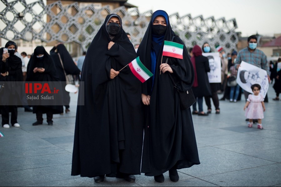   جشن پیروزی ابراهیم رئیسی در انتخابات ریاست جمهوری