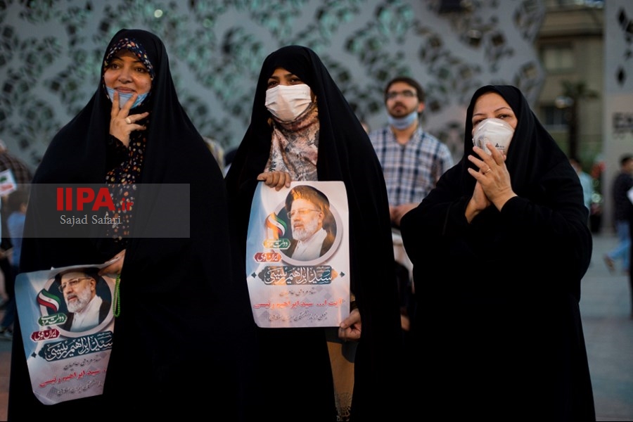   جشن پیروزی ابراهیم رئیسی در انتخابات ریاست جمهوری