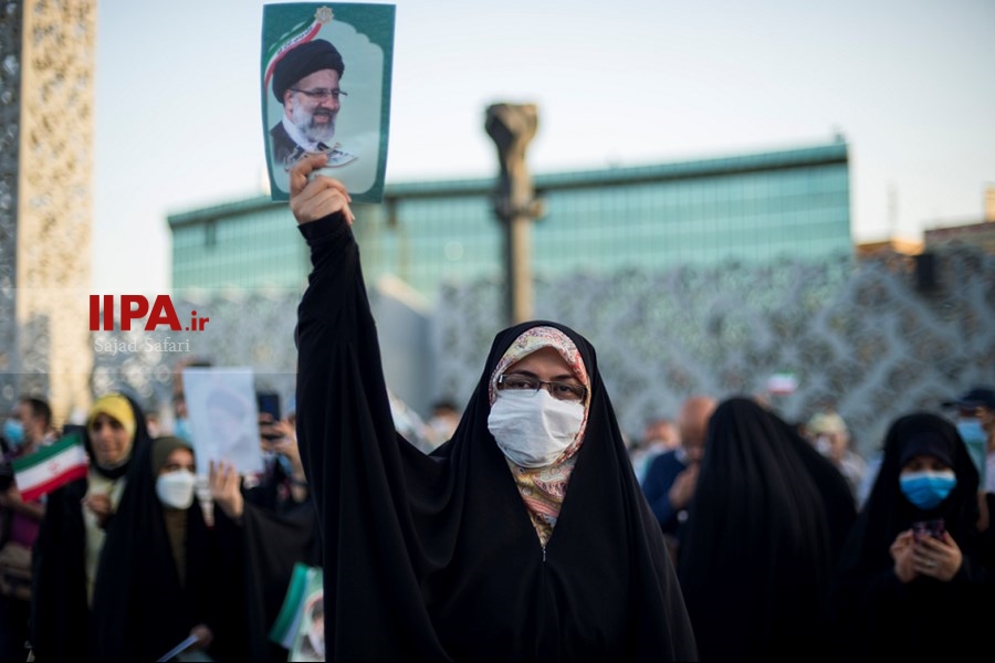   جشن پیروزی ابراهیم رئیسی در انتخابات ریاست جمهوری