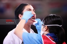   دیدار  حمیده عباسعلی در مسابقات کاراته المپیک 