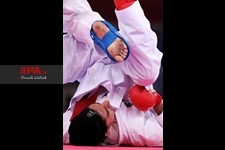   دیدار  حمیده عباسعلی در مسابقات کاراته المپیک 