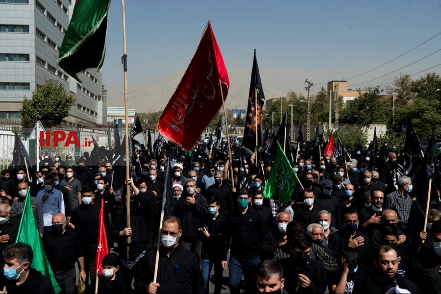  راهپیمایی جا ماندگان اربعین در غرب تهران