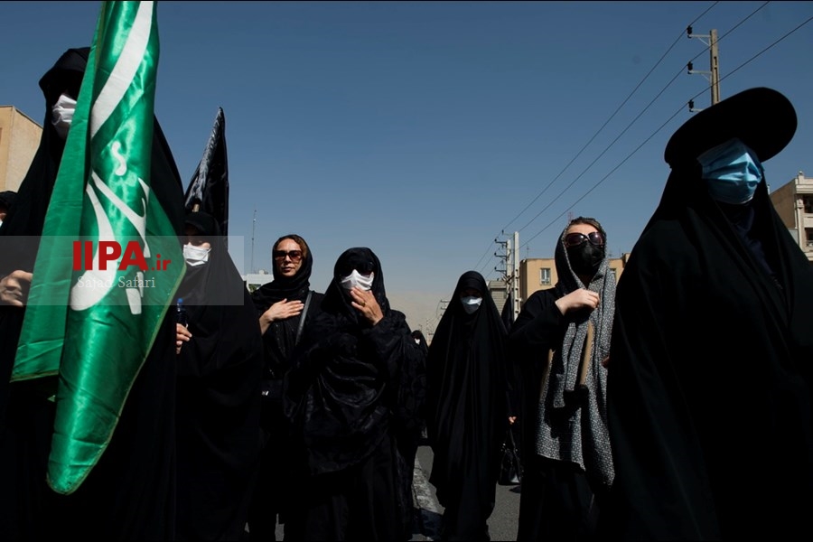   راهپیمایی جا ماندگان اربعین در غرب تهران
