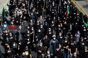 راهپیمایی جا ماندگان اربعین در غرب تهران