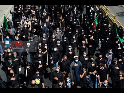 راهپیمایی جا ماندگان اربعین در غرب تهران