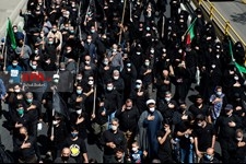   راهپیمایی جا ماندگان اربعین در غرب تهران