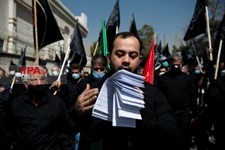   راهپیمایی جا ماندگان اربعین در غرب تهران