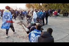   حضور تماشاگران در دیدار تیم های فوتبال استقلال و نساجی
