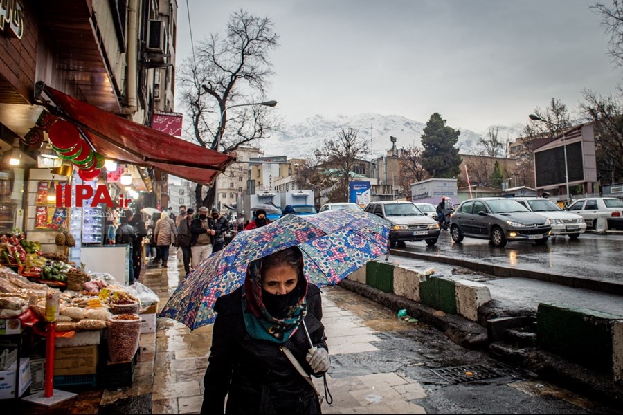   باران پاییزی در تهران