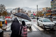   باران پاییزی در تهران
