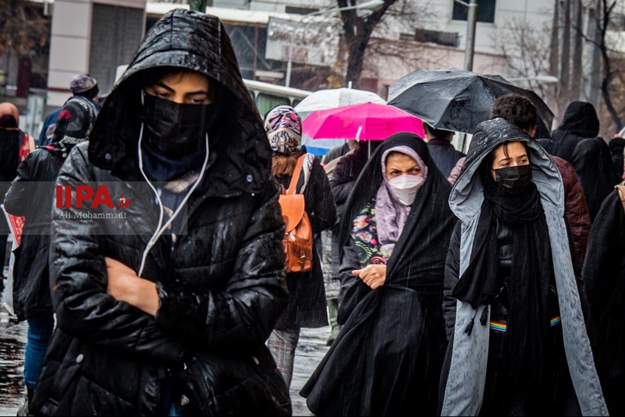   باران پاییزی در تهران