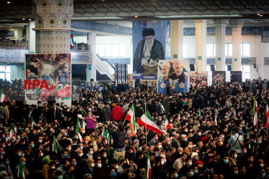   مراسم دومین سالگرد شهادت سردار سلیمانی در مصلی تهران