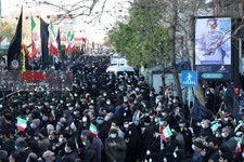   تشییع پیکرهای ۱۵۰ شهید گمنام  دفاع مقدس در تهران
