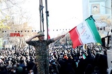   تشییع پیکرهای ۱۵۰ شهید گمنام  دفاع مقدس در تهران