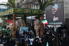   تشییع پیکرهای ۱۵۰ شهید گمنام  دفاع مقدس در تهران