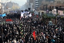   تشییع پیکرهای ۱۵۰ شهید گمنام  دفاع مقدس در تهران