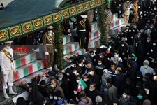   تشییع پیکرهای ۱۵۰ شهید گمنام  دفاع مقدس در تهران