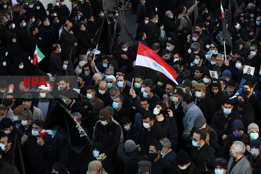   تشییع پیکرهای ۱۵۰ شهید گمنام  دفاع مقدس در تهران
