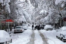   بارش برف در سنندج