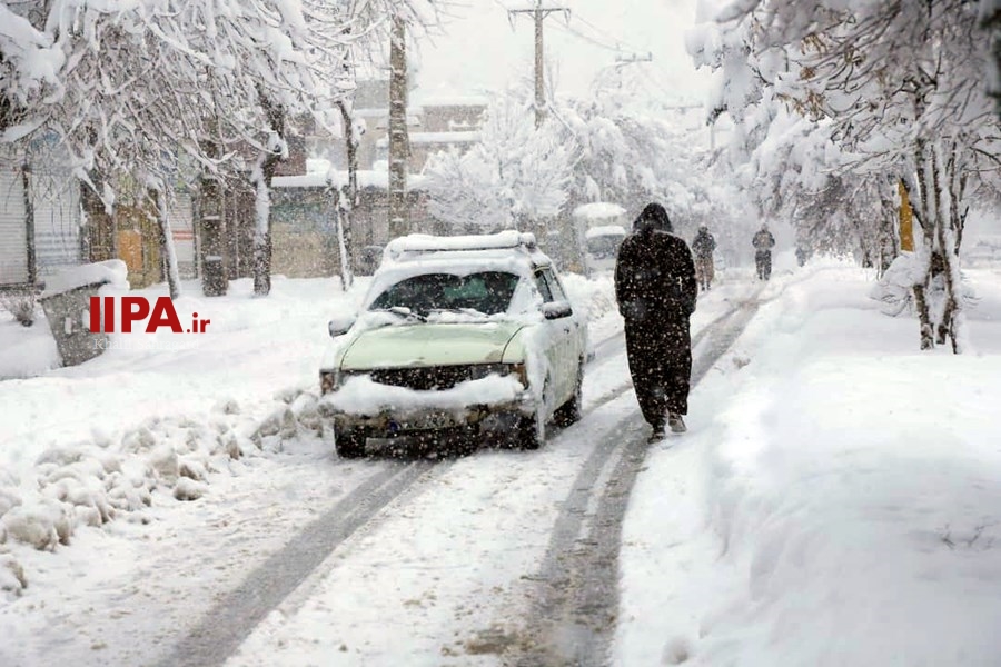   بارش برف در سنندج