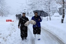   بارش برف در سنندج