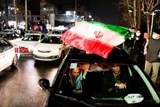   شادی مردم تهران ‍ پس از صعود تیم ملی فوتبال به جام جهانی قطر