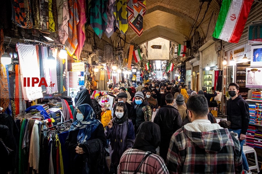    ازدحام  بازار تهران در آستانه سال نو 1401