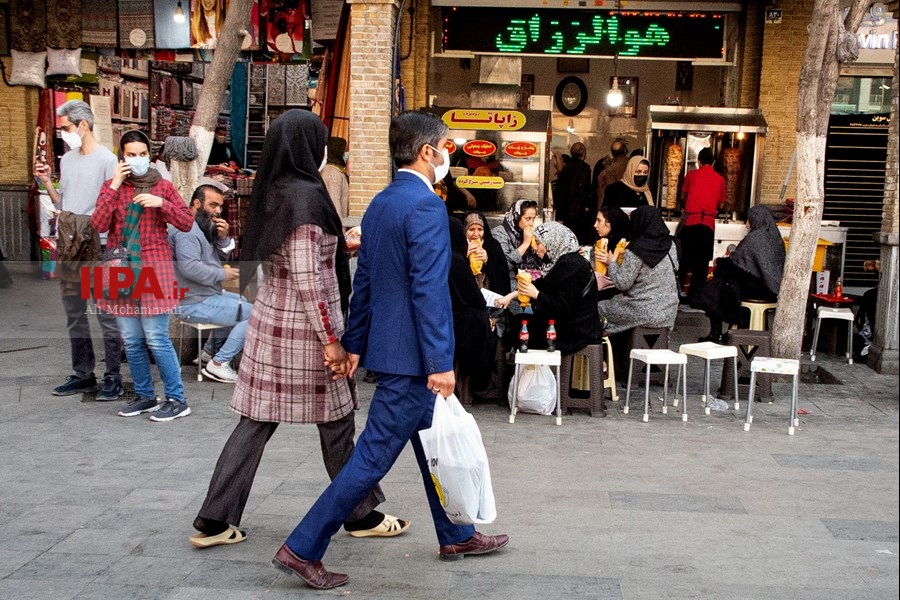    ازدحام  بازار تهران در آستانه سال نو 1401