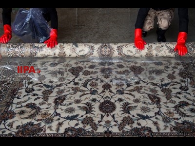 رونق کارگاه های قالیشویی در آستانه عید نوروز