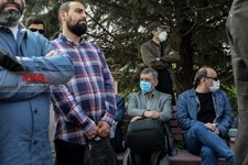   مراسم تشییع پیکر  زنده یاد نادر طالب‌زاده