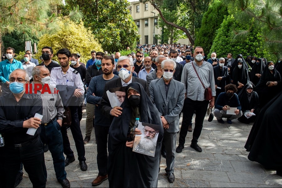   مراسم تشییع پیکر مرحوم فاطمی‌نیا در دانشگاه تهران