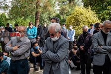   مراسم تشییع پیکر مرحوم فاطمی‌نیا در دانشگاه تهران