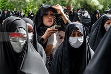   مراسم تشییع پیکر مرحوم فاطمی‌نیا در دانشگاه تهران