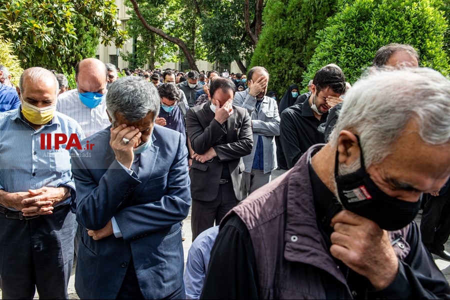   مراسم تشییع پیکر مرحوم فاطمی‌نیا در دانشگاه تهران